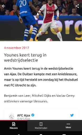 Officiële AFC Ajax voetbal app 2