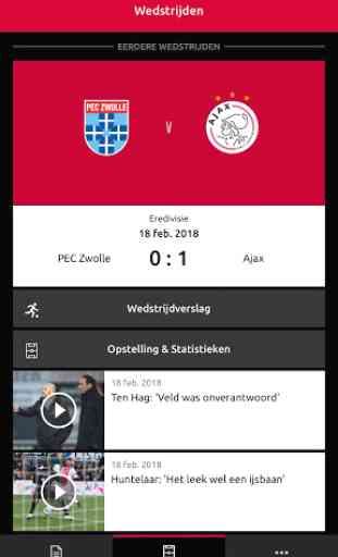 Officiële AFC Ajax voetbal app 3