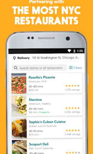 Seamless: Restaurant Takeout & Food Delivery App 3