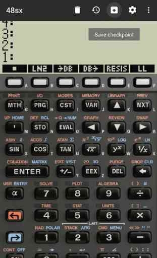 48sx : a vintage RPN calculator 3