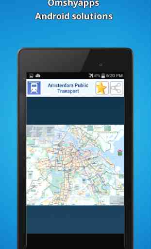 Amsterdam mappa dei trasporti 1