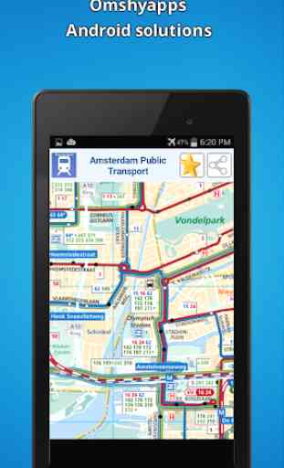 Amsterdam mappa dei trasporti 2