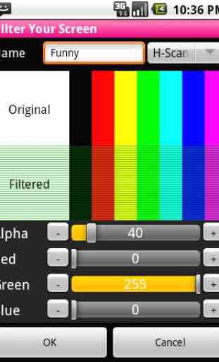 cambiare il colore di schermo 4