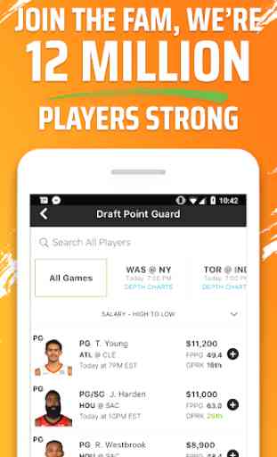 DraftKings - Daily Fantasy Sports for Cash 1