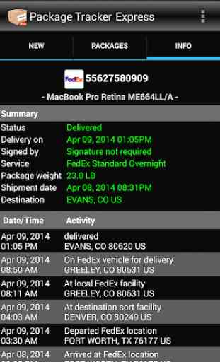 Package Tracker Express 2