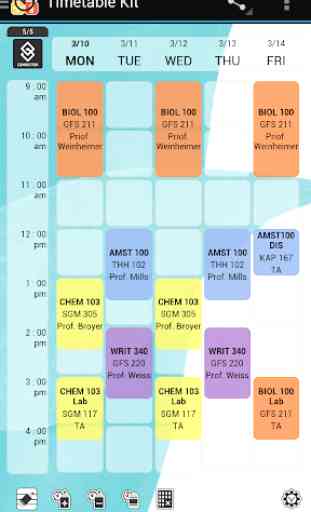 Timetable Kit - Class Schedule 2