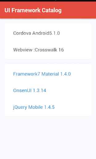 UI Framework Catalog 1