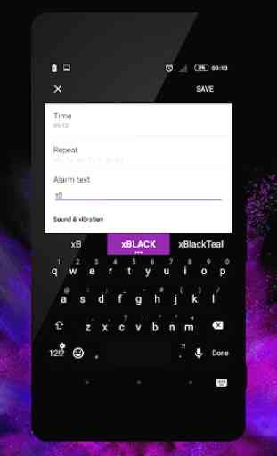 xBlack - Purple Theme for Xperia 3