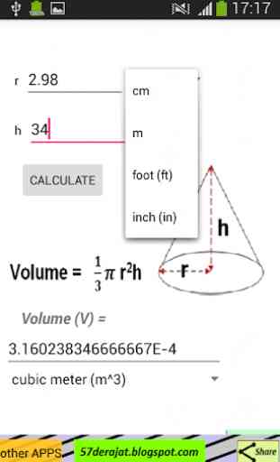 Cone Volume Calculator 4