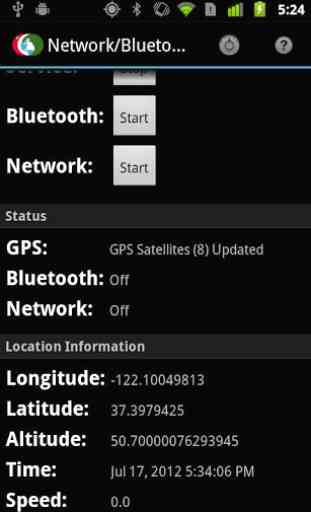 Network/Bluetooth GPS 1