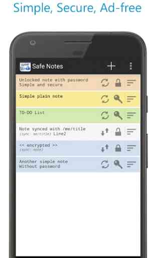 Safe Notes - Secure Ad-free notepad 1