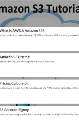 Tutorials for Amazon S3 AWS 4