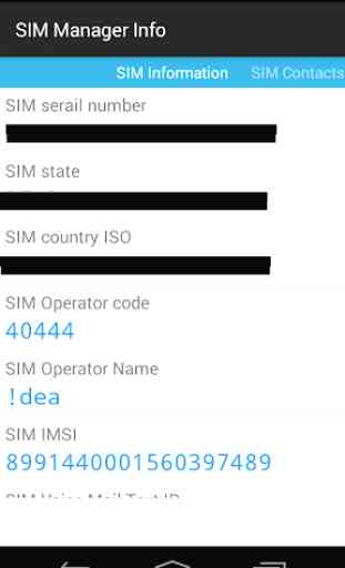 Dettagli SIM Manager 1