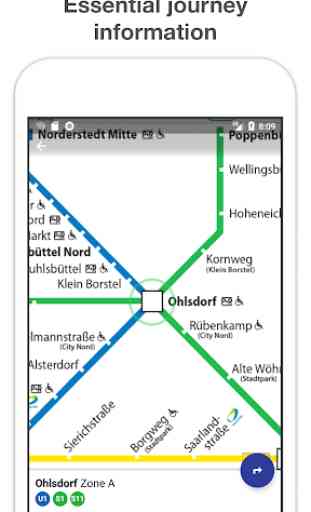 Hamburg Metro – HVV U-Bahn & S-Bahn map and routes 2