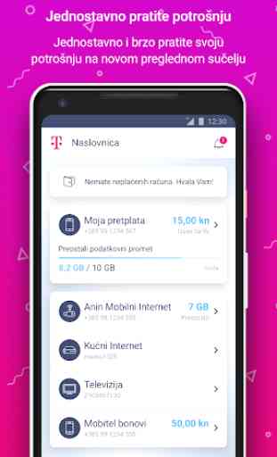 Moj Telekom HR: Pregled i upravljanje uslugama 1