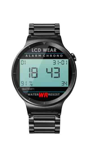 Retro LCD Wear Watchface 2