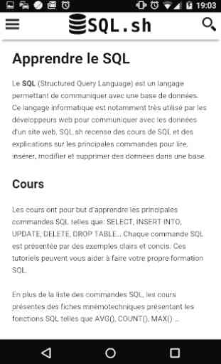 SQL.sh - Guide SQL en Français 2