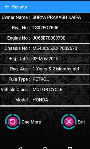Telangana Vehicle Information 3