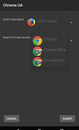User Agent for Google Chrome (root required) 4