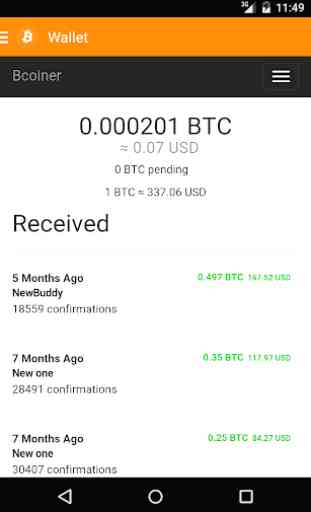 Bcoiner - Free Bitcoin Wallet 2