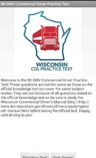 WI DMV CDL Practice Test 1