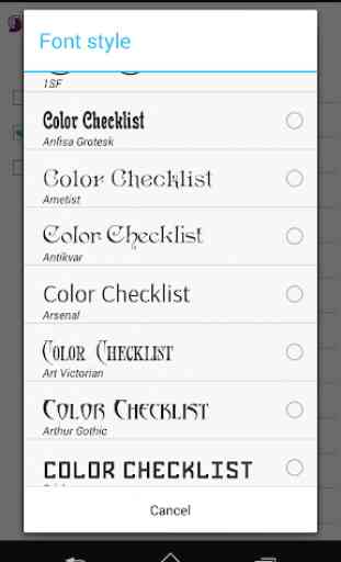 Colore Checklist 3