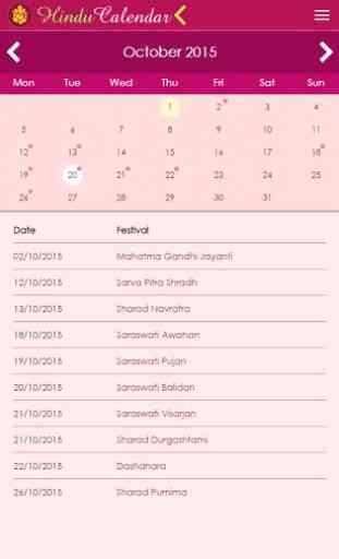 Hindu Calendar 3