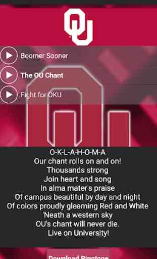 Oklahoma Sooners Ringtones 2