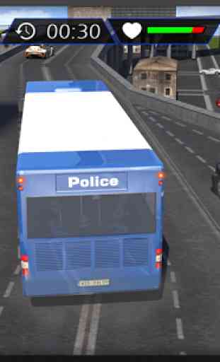 Pullman polizia trasporti 3D 3