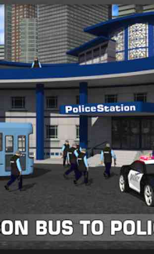 Pullman polizia trasporti 3D 4