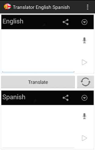 Translate english to spanish 1