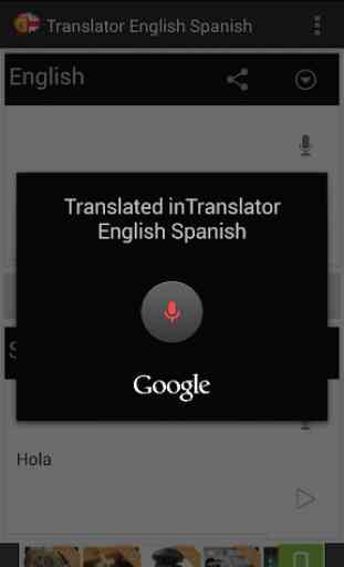 Translate english to spanish 3