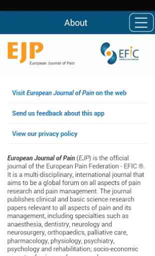 European Journal of Pain 1