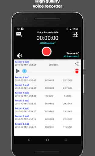 Voice Recorder － mp3 format HD 1