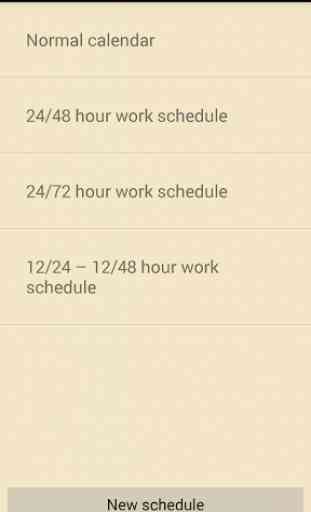 Work Shift Calendar 3