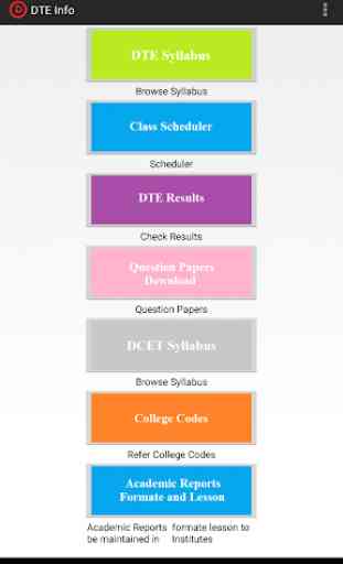 DTE  Connect - Syllabus, Question Papers, Results 4