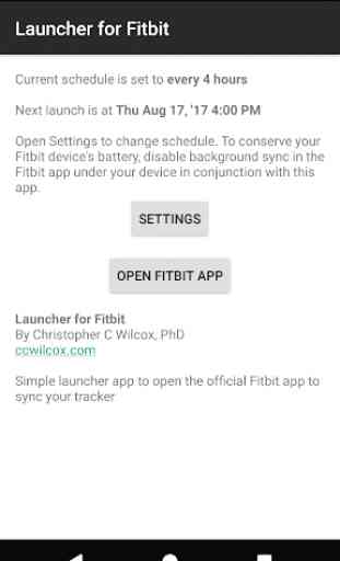Launcher for Fitbit 1