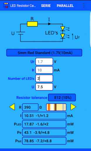 LED Resistor Calculator 1