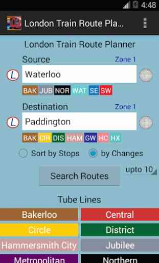 London Train Route Planner 1