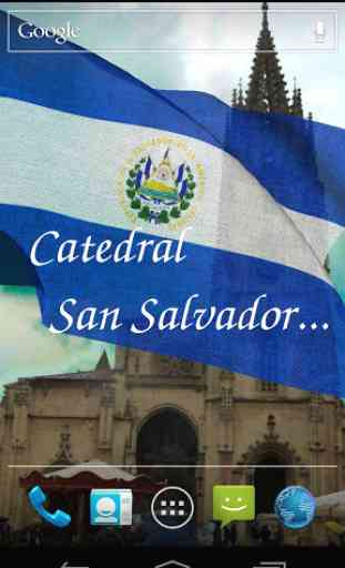 El Salvador Flag Live Wallpaper 2