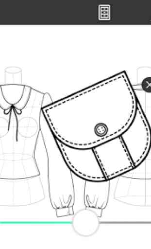 Fashion Design Flat Sketch 4