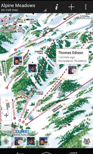 GPS on ski map 1
