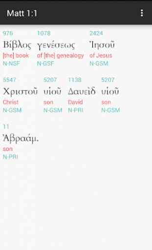 Greek Interlinear Bible 1