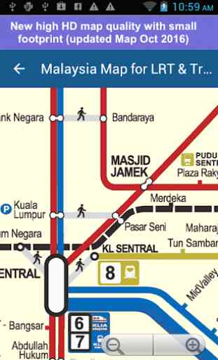 Malaysia Map for LRT & Train 1