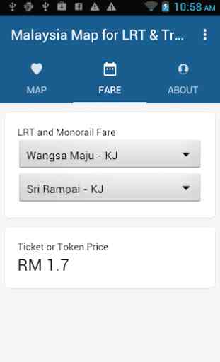 Malaysia Map for LRT & Train 2