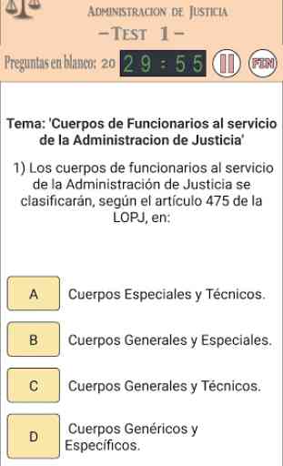 TestOpos Justicia 4
