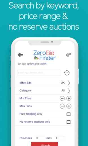 Zero Bid Finder for ebay UK 4