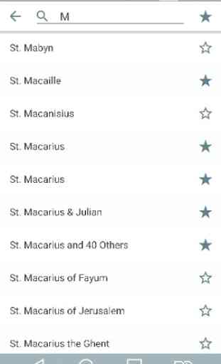 Catholic Saints List 2