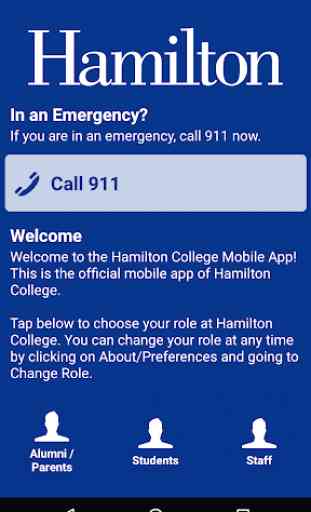 Hamilton College Mobile App 1