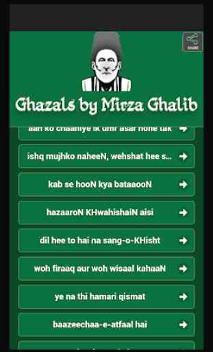 Mirza Ghalib Ghazals 1